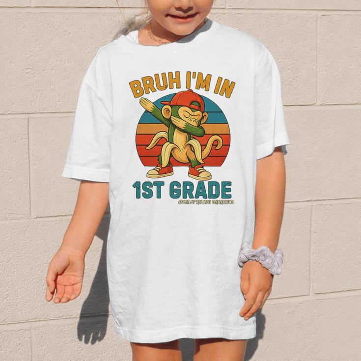Bruh I’m In 1st Grade Italian Brainrot Meme Back To School Premium Tri-Blend Graphic Kid T-Shirt