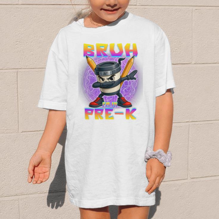 Bruh I'm In Pre-K Back To School Italian Brainrot Premium Tri-Blend Graphic Kid T-Shirt