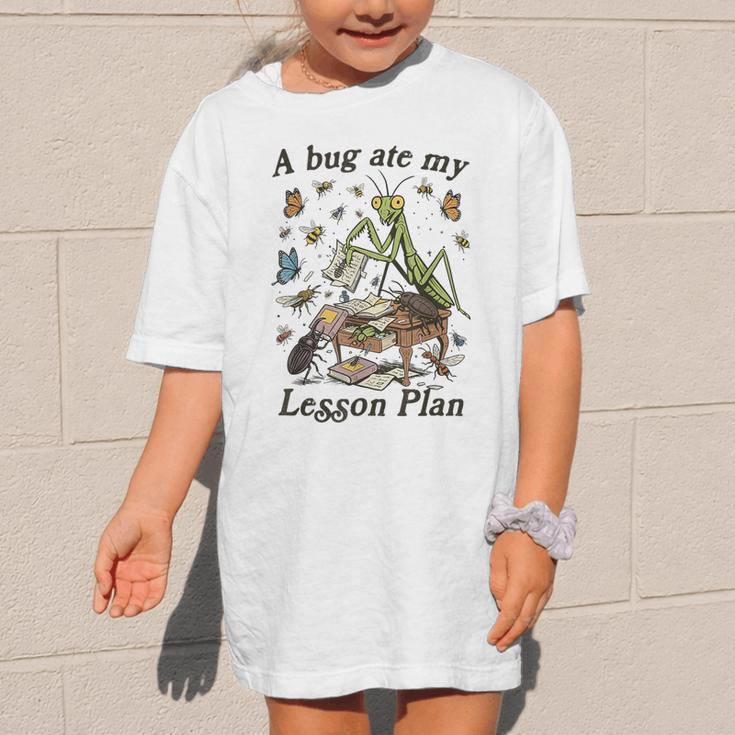 Bug Lover Insect Back To School A Bug Ate My Lesson Plan Graphic Kid T-Shirt Bug Lover Insect Back To School A Bug Ate My Lesson Plan Graphic Kid T-Shirt