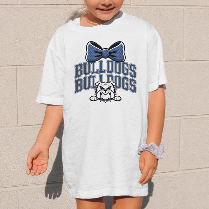 Bulldogs Mascot Team Spirit Sports Fan Back To School Graphic Kid T-Shirt Bulldogs Mascot Team Spirit Sports Fan Back To School Graphic Kid T-Shirt