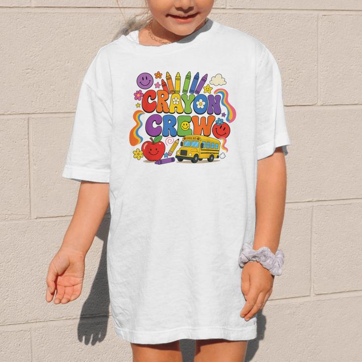 Crayon Crew Cute Back To School Vibes Student Graphic Kid T-Shirt Crayon Crew Cute Back To School Vibes Student Graphic Kid T-Shirt