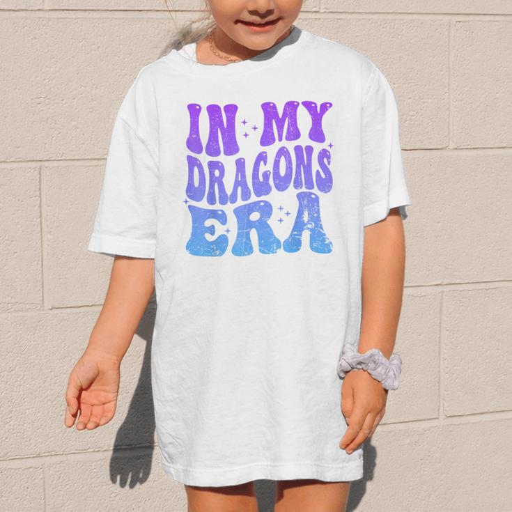 In My Dragons Era Back To School Spirit Game Retro Groovy Graphic Kid T-Shirt In My Dragons Era Back To School Spirit Game Retro Groovy Graphic Kid T-Shirt