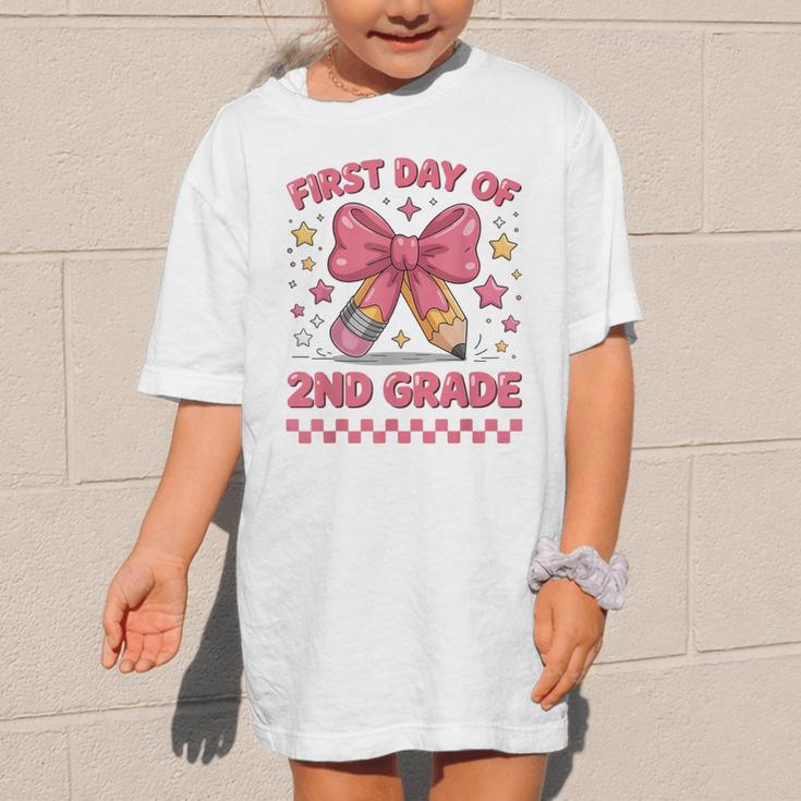 First Day Of 2nd Grade Coquette Back To School Girls Kids Graphic Kid T-Shirt First Day Of 2nd Grade Coquette Back To School Girls Kids Graphic Kid T-Shirt