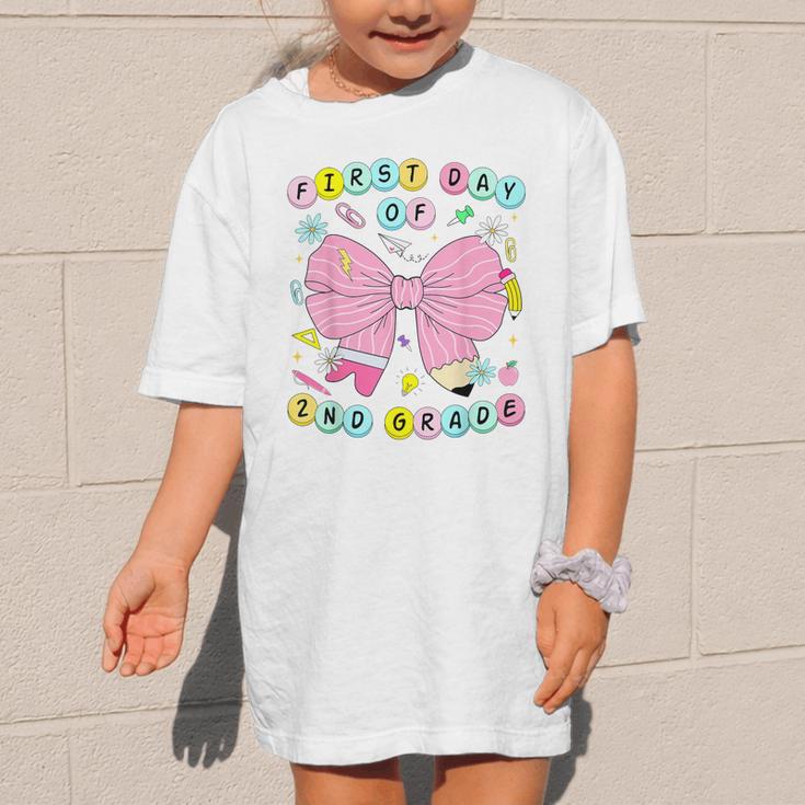 First Day Of 2nd Grade Girls Coquette Back To School Kids Graphic Kid T-Shirt