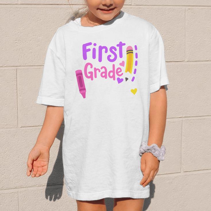 First Grade Diva Welcome Back To School 1st Grade Kids Performance Graphic Kid T-Shirt
