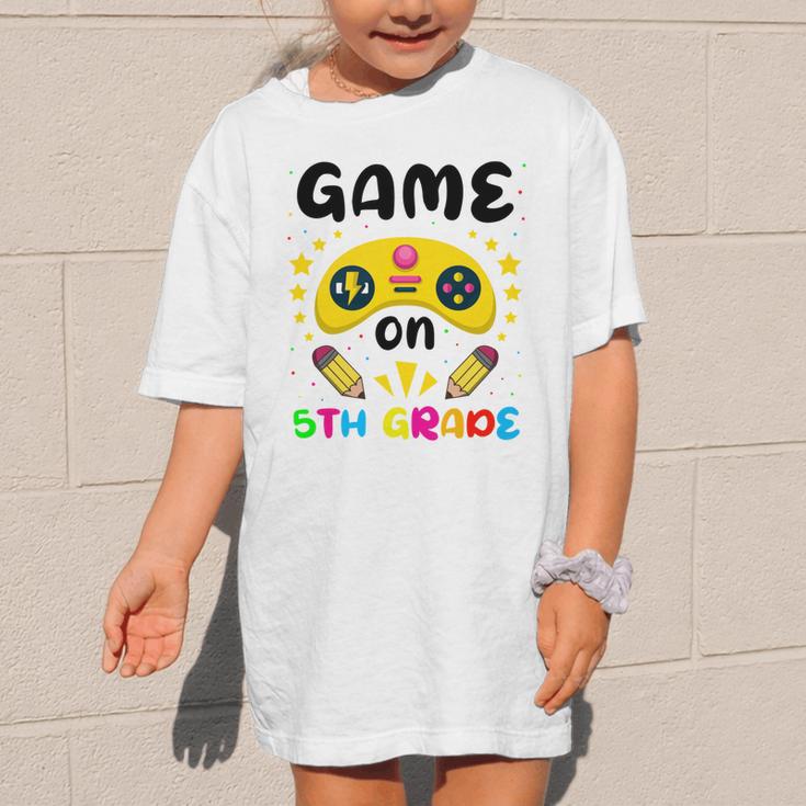 Game On 5th Grade Cute Video Gamer Back To School 20256Kids Graphic Kid T-Shirt Game On 5th Grade Cute Video Gamer Back To School 20256Kids Graphic Kid T-Shirt
