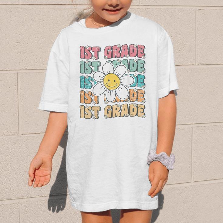 Groovy 1st Grade Back To School First Day Of First Grade Graphic Kid T-Shirt Groovy 1st Grade Back To School First Day Of First Grade Graphic Kid T-Shirt