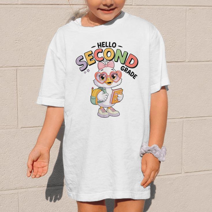 Hello Second Grade Cute Goose Back To School 2nd Grade Girls Graphic Kid T-Shirt Hello Second Grade Cute Goose Back To School 2nd Grade Girls Graphic Kid T-Shirt