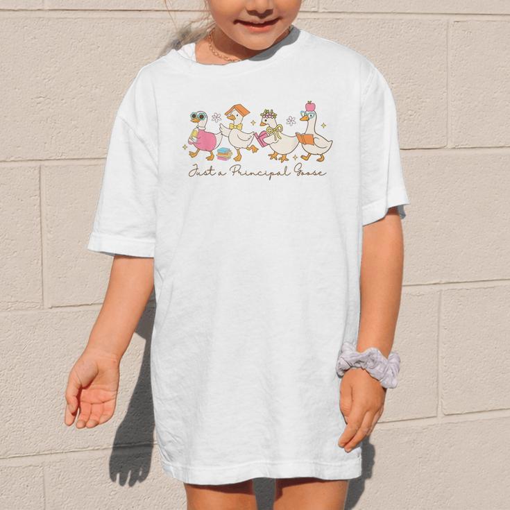 Just a Principal Goose Back To School Silly Goose Principal Graphic Kid T-Shirt Just a Principal Goose Back To School Silly Goose Principal Graphic Kid T-Shirt