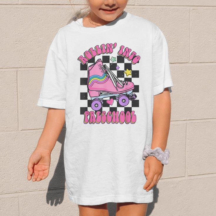 Kids Back To School Skating Rollin Into Preschool Graphic Kid T-Shirt Kids Back To School Skating Rollin Into Preschool Graphic Kid T-Shirt