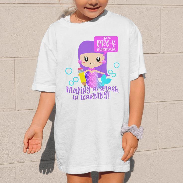 Kids Pre K Mermaid Back To School Toddler Girl First Day Of Prek Graphic Kid T-Shirt Kids Pre K Mermaid Back To School Toddler Girl First Day Of Prek Graphic Kid T-Shirt