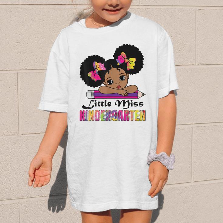 Little Miss Kindergarten Afro Puff Girl Back To School Graphic Kid T-Shirt Little Miss Kindergarten Afro Puff Girl Back To School Graphic Kid T-Shirt
