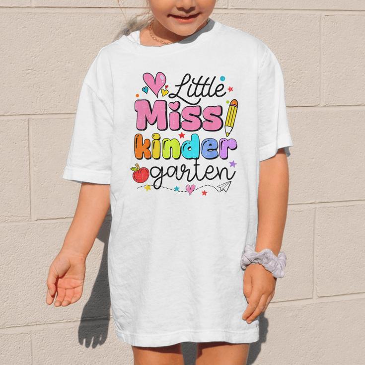 Little Miss Kindergarten Back To School Cute Kinder Girls Graphic Kid T-Shirt