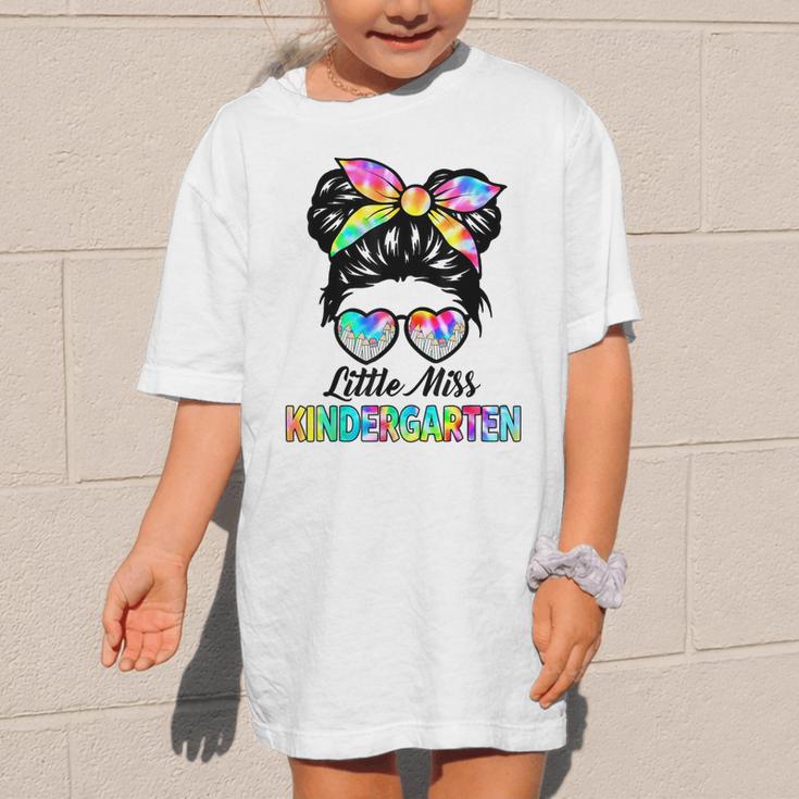 Little Miss KINDERGARTEN First Day Back To School Girls Kids Graphic Kid T-Shirt