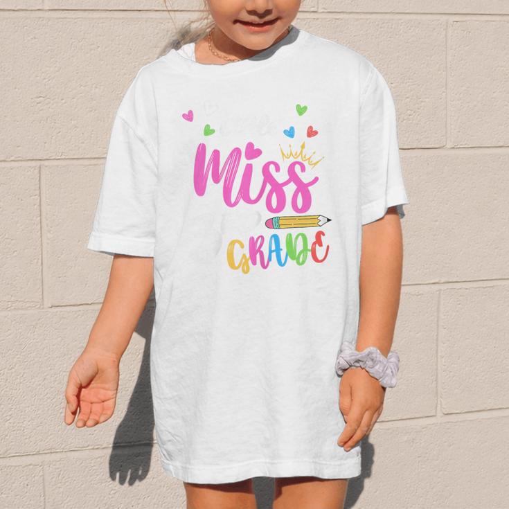 Little Misss Third Grade Back To School 3rd Grader Girl Graphic Kid T-Shirt