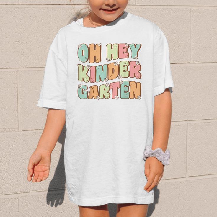 Oh Hey Kindergarten Cute Groovy Back To School Kindergarten Graphic Kid T-Shirt Oh Hey Kindergarten Cute Groovy Back To School Kindergarten Graphic Kid T-Shirt