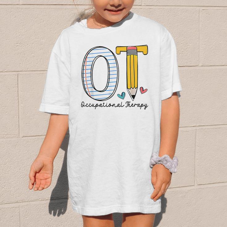 Pediatric Occupational Therapy Paper Pencil Back To School Graphic Kid T-Shirt