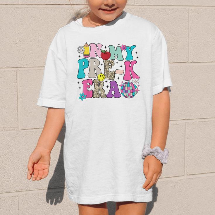 In My Pre-K Era Back To School Retro Groovy Preschool Graphic Kid T-Shirt