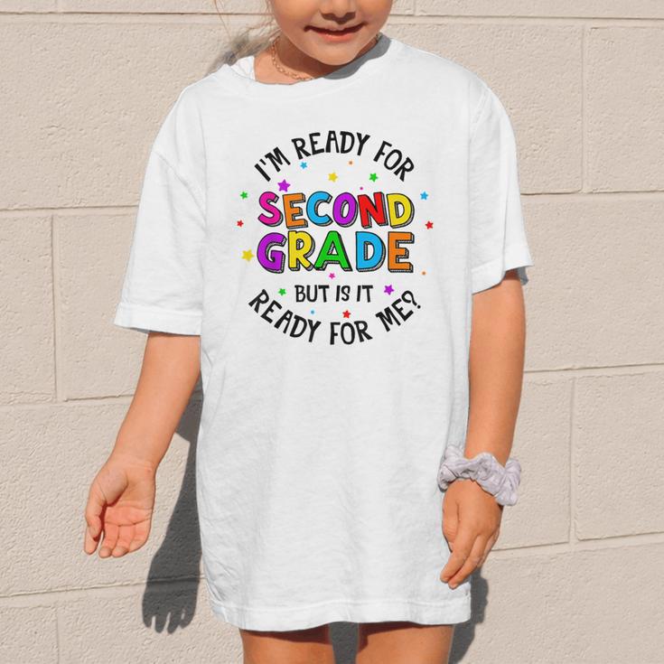 Ready For 2nd Grade But Is It Ready For Me Back To School Graphic Kid T-Shirt