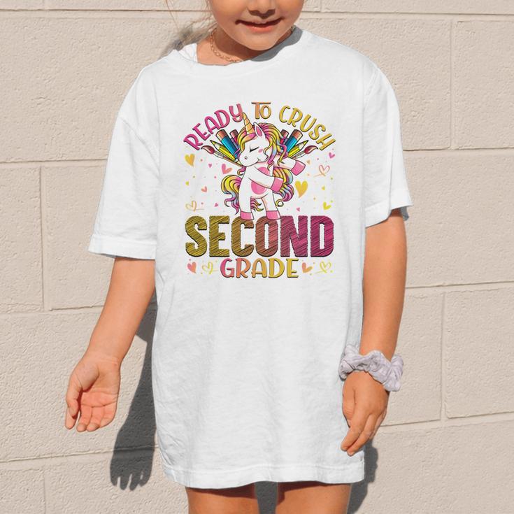 Ready To Crush Second 2nd Grade Back To School Unicorn Kids Performance Graphic Kid T-Shirt Ready To Crush Second 2nd Grade Back To School Unicorn Kids Performance Graphic Kid T-Shirt