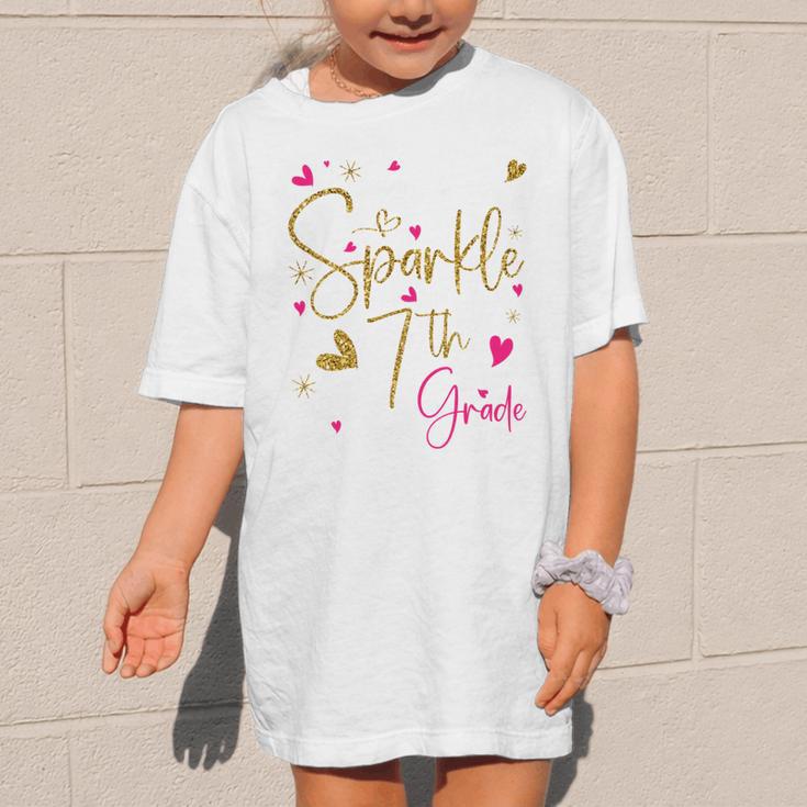 Ready To Sparkle 7th Grade Back To School For Girls Performance Graphic Kid T-Shirt