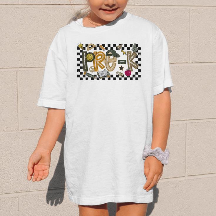 Retro Checkered Back To School Pre K Dude Cute Kid Preschool Graphic Kid T-Shirt Retro Checkered Back To School Pre K Dude Cute Kid Preschool Graphic Kid T-Shirt