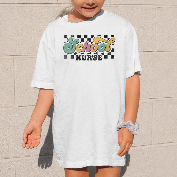 Retro Checkered School Nurse Squad Back To School Graduation Graphic Kid T-Shirt Retro Checkered School Nurse Squad Back To School Graduation Graphic Kid T-Shirt
