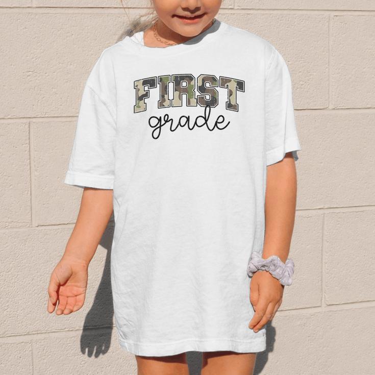 Retro First Grade Old Camo Back To School Boy Girl 1st Grade Graphic Kid T-Shirt Retro First Grade Old Camo Back To School Boy Girl 1st Grade Graphic Kid T-Shirt
