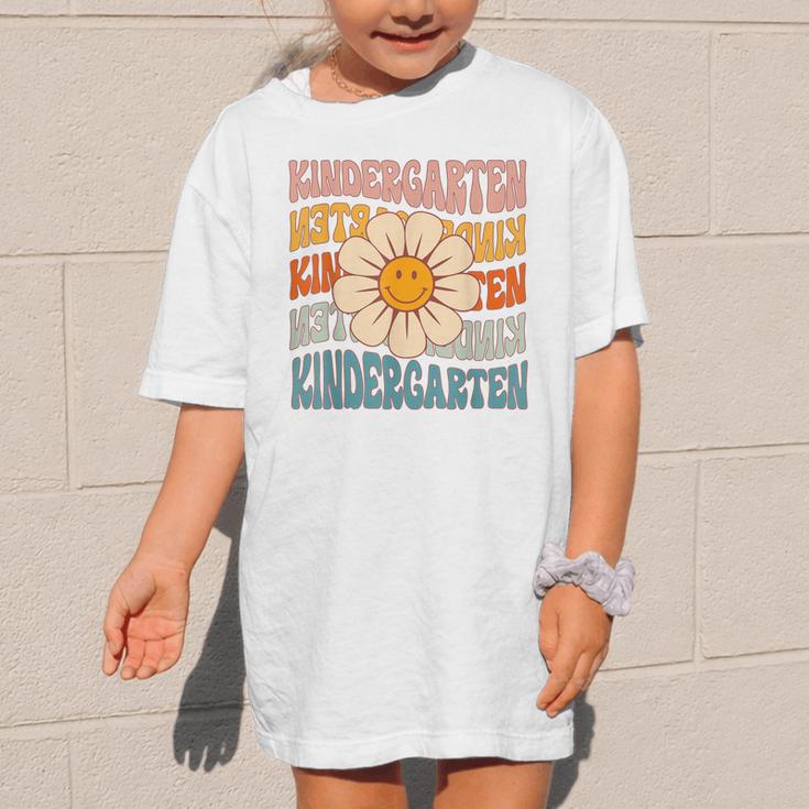 Retro Kindergarten Daisy Colorful Back To School Student Kid Graphic Kid T-Shirt Retro Kindergarten Daisy Colorful Back To School Student Kid Graphic Kid T-Shirt