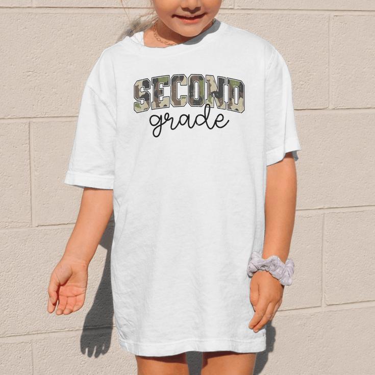 Retro Second Grade Camo Back To School Girls Boys 2nd Grade Graphic Kid T-Shirt Retro Second Grade Camo Back To School Girls Boys 2nd Grade Graphic Kid T-Shirt