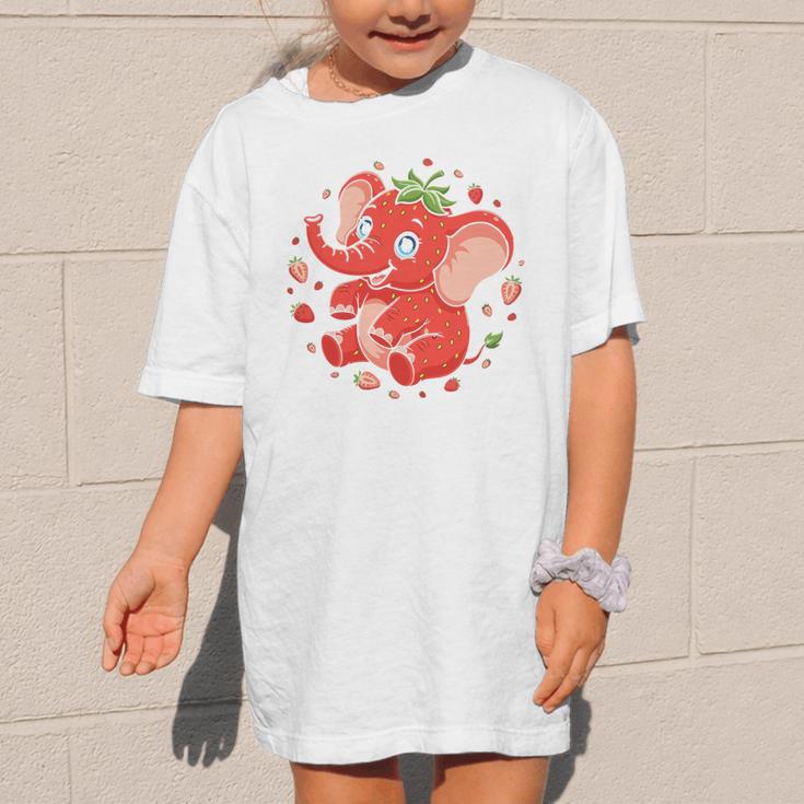 Strawberry Elephant Italian Brainrot Meme Back To School Premium Tri-Blend Graphic Kid T-Shirt
