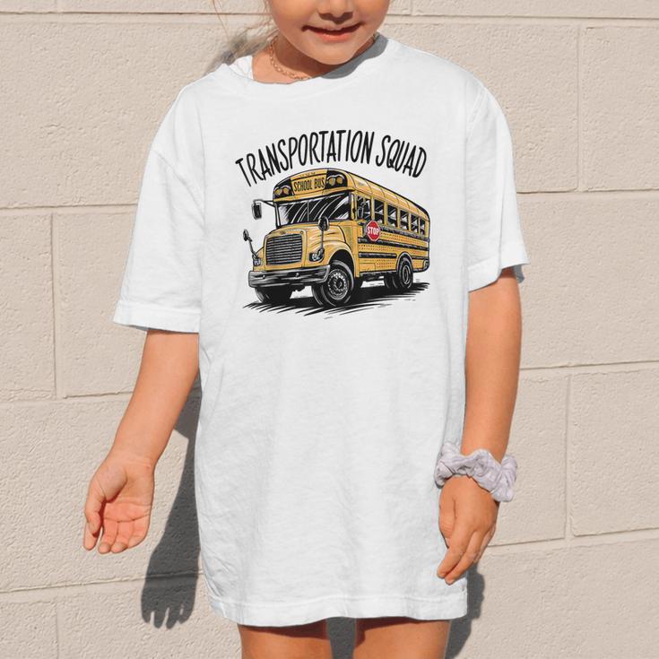 Transportation Squad Bus Drivers Back To School Graphic Kid T-Shirt