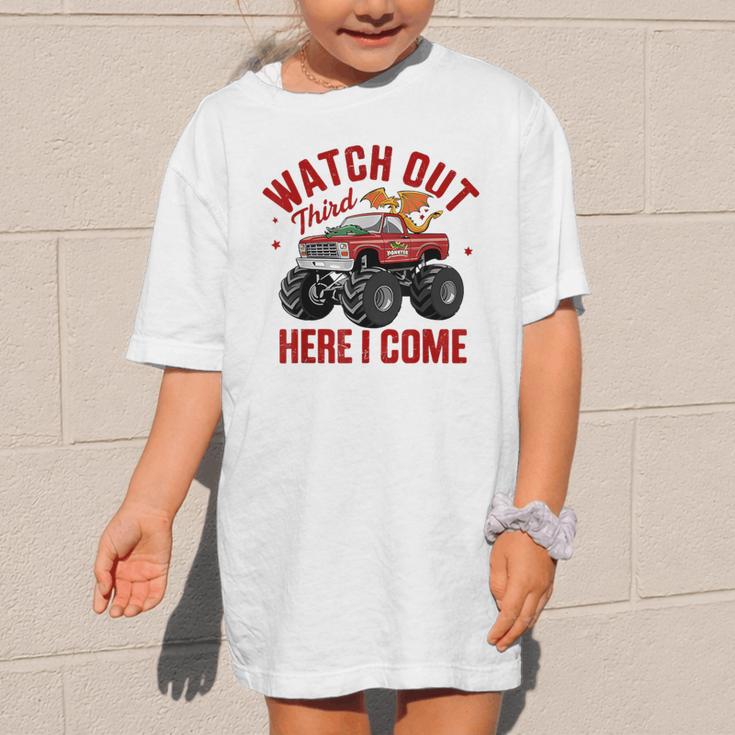 Watch Out Third Here I Came Dragon Back To School Summer Tee Graphic Kid T-Shirt Watch Out Third Here I Came Dragon Back To School Summer Tee Graphic Kid T-Shirt