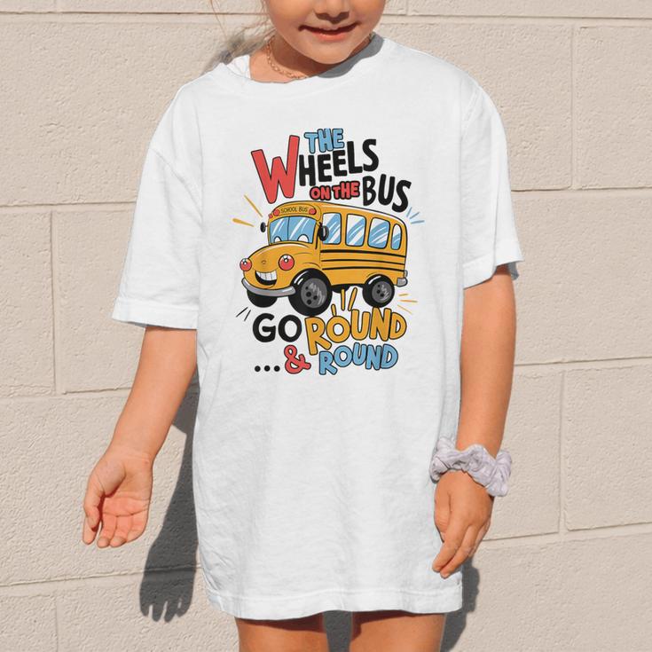 The Wheels On The Bus Toddler Kids Back To School Graphic Kid T-Shirt The Wheels On The Bus Toddler Kids Back To School Graphic Kid T-Shirt