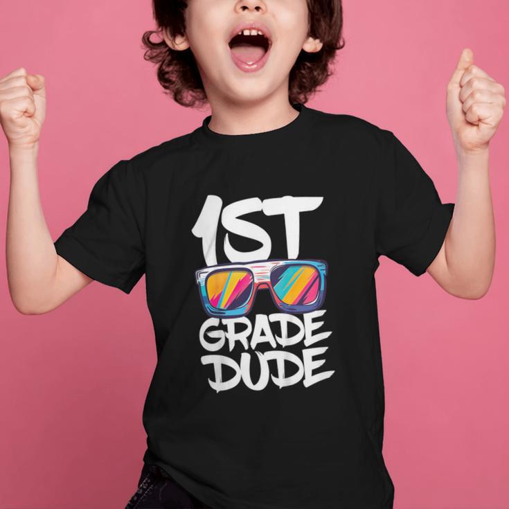 1st Grade Dude Shirt Back To School First Grade Boy Girl Graphic Kid T-Shirt