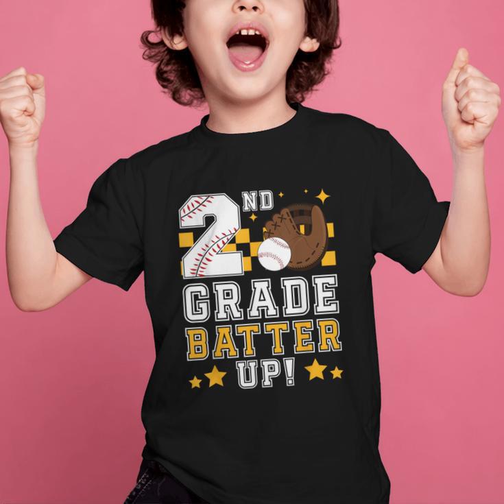 2nd Grade Batter Up Baseball First Day Back To School Graphic Kid T-Shirt 2nd Grade Batter Up Baseball First Day Back To School Graphic Kid T-Shirt