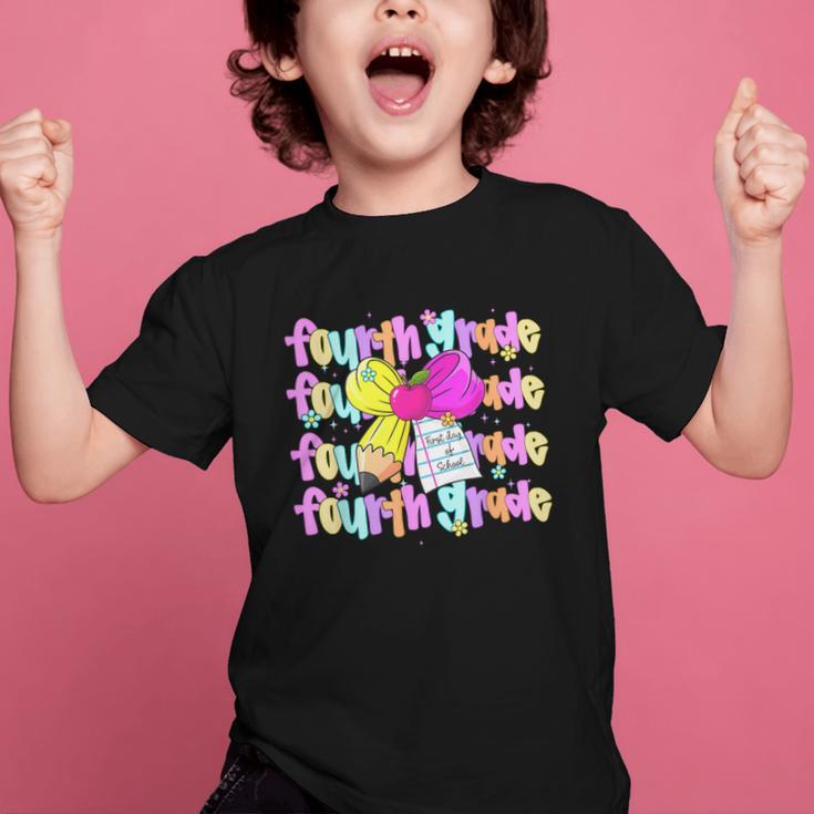 4th Grade For Girls Back To School First Day Fourth Grade Graphic Kid T-Shirt