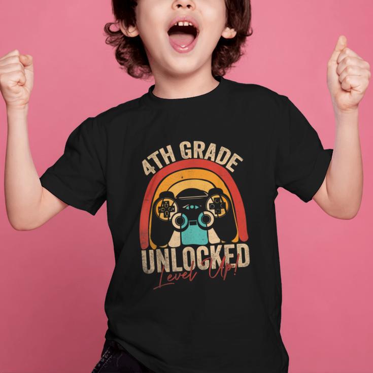 4th Grade Unlocked Level Up Gamer Back To School Fourth Graphic Kid T-Shirt 4th Grade Unlocked Level Up Gamer Back To School Fourth Graphic Kid T-Shirt