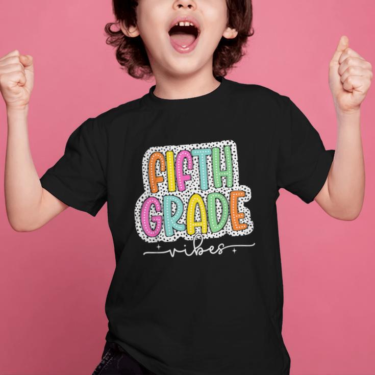 5th Fifth Grade Vibes Back To School Dalmatian Dots Graphic Kid T-Shirt 5th Fifth Grade Vibes Back To School Dalmatian Dots Graphic Kid T-Shirt
