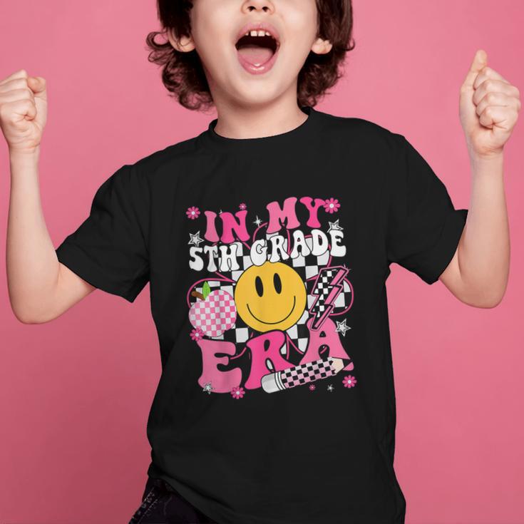In My 5th Grade Era First Day Of School Back To School Retro Graphic Kid T-Shirt