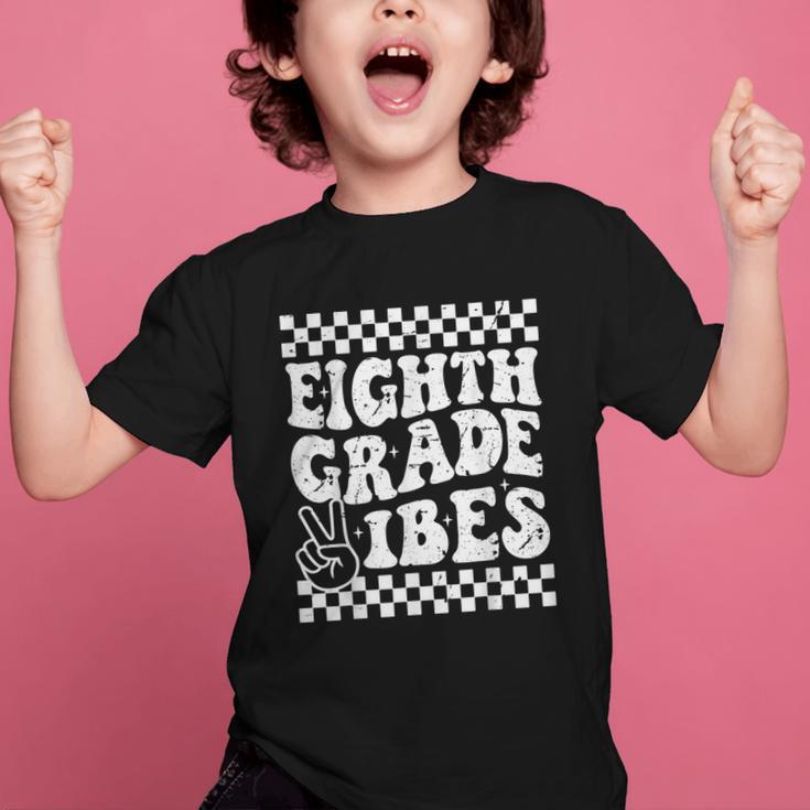 8th Eighth Grade Vibes 1st Back To School Checkerboard Crew Graphic Kid T-Shirt 8th Eighth Grade Vibes 1st Back To School Checkerboard Crew Graphic Kid T-Shirt