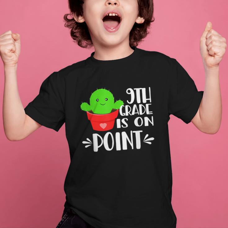 9th Grade Is On Point Cactus Back To School Graphic Kid T-Shirt 9th Grade Is On Point Cactus Back To School Graphic Kid T-Shirt