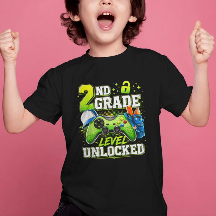 Back To School 2nd Second Grade Level Unlocked Gamer Kid Graphic Kid T-Shirt Back To School 2nd Second Grade Level Unlocked Gamer Kid Graphic Kid T-Shirt