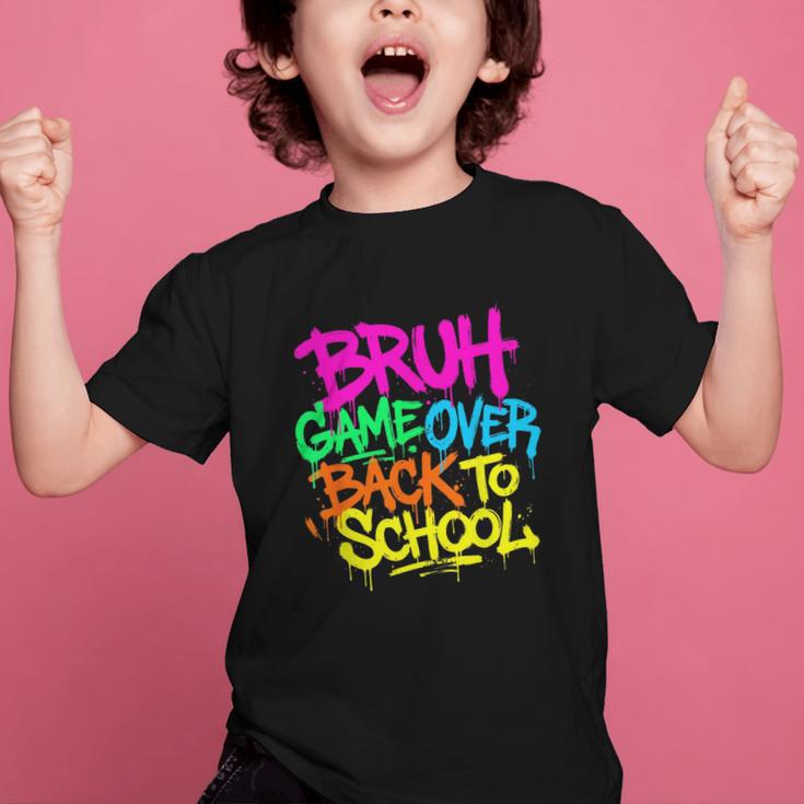 Back To School Bruh Game Over Gaming Boys Graphic Kid T-Shirt Back To School Bruh Game Over Gaming Boys Graphic Kid T-Shirt