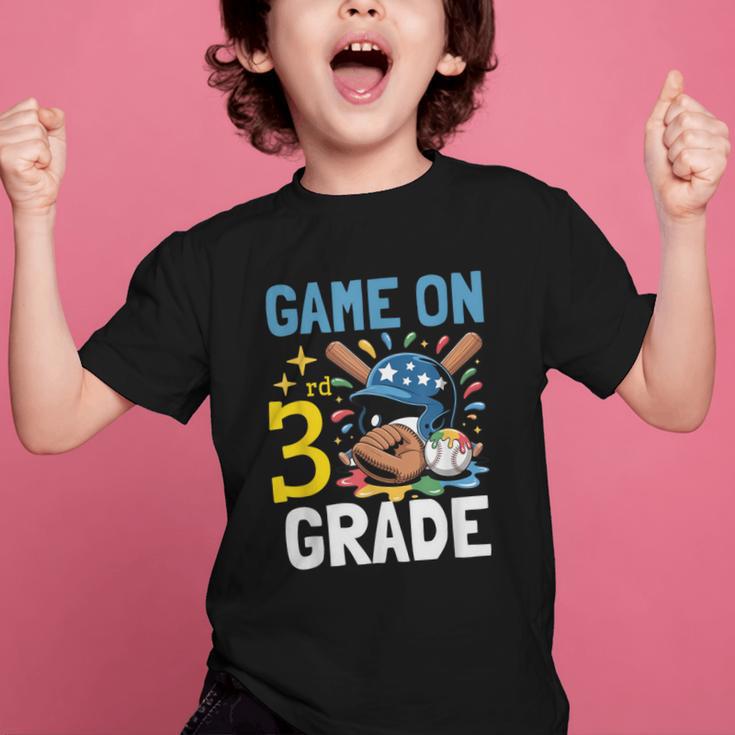 Back To School Game On Third Grade Baseball First Day Boys Graphic Kid T-Shirt Back To School Game On Third Grade Baseball First Day Boys Graphic Kid T-Shirt