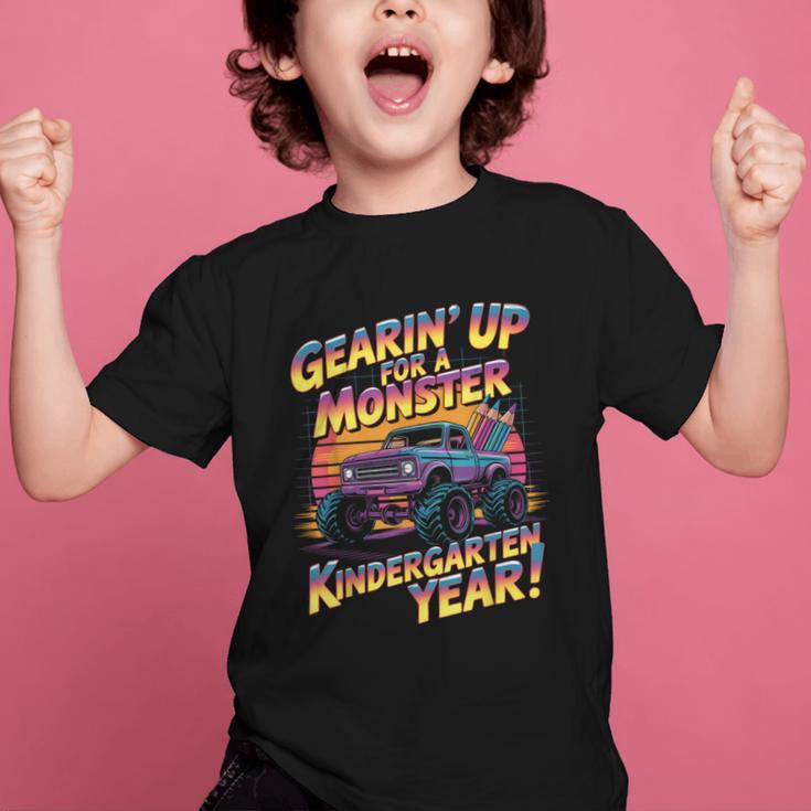 Back To School Kindergarten Monster Truck First Day Boys Graphic Kid T-Shirt