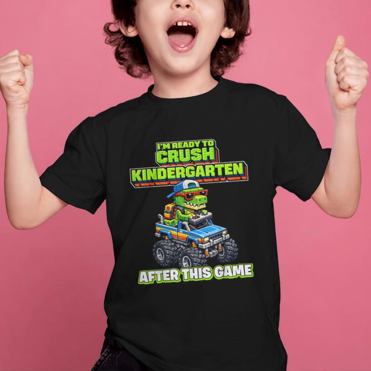 Back To School Kindergarten Retro Monster Truck Dinosaur Boy Graphic Kid T-Shirt Back To School Kindergarten Retro Monster Truck Dinosaur Boy Graphic Kid T-Shirt