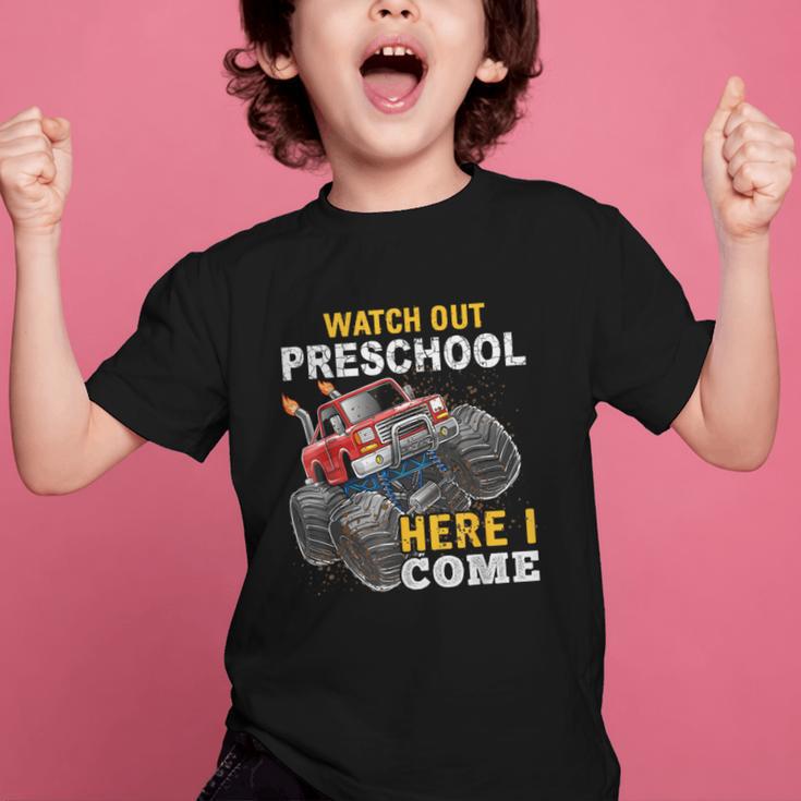 Back To School Preschool Here I Come For Boy Kids Truck Graphic Kid T-Shirt Back To School Preschool Here I Come For Boy Kids Truck Graphic Kid T-Shirt