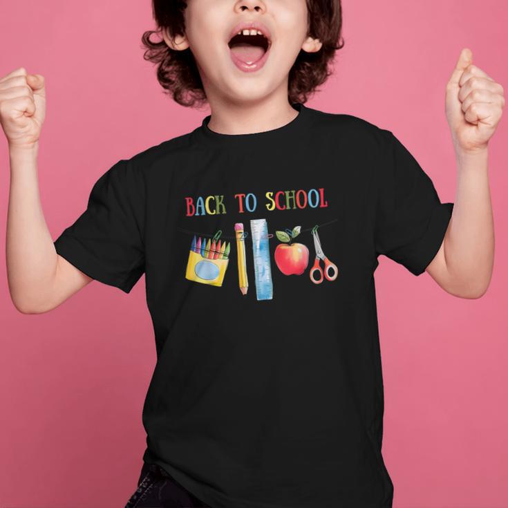 Back To School Shirt Apple Crayons Pencil Ruler Cute Graphic Graphic Kid T-Shirt Back To School Shirt Apple Crayons Pencil Ruler Cute Graphic Graphic Kid T-Shirt
