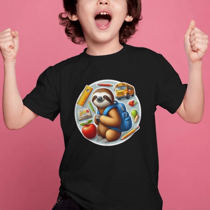 Back To School Sloth Boys Girls Student Kids Lover Child New Graphic Kid T-Shirt Back To School Sloth Boys Girls Student Kids Lover Child New Graphic Kid T-Shirt